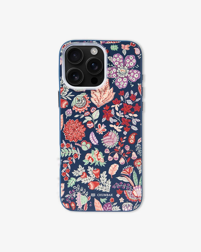 Chumbak Phone Case Cover for iPhone 16 Pro Max - Batik Bloom